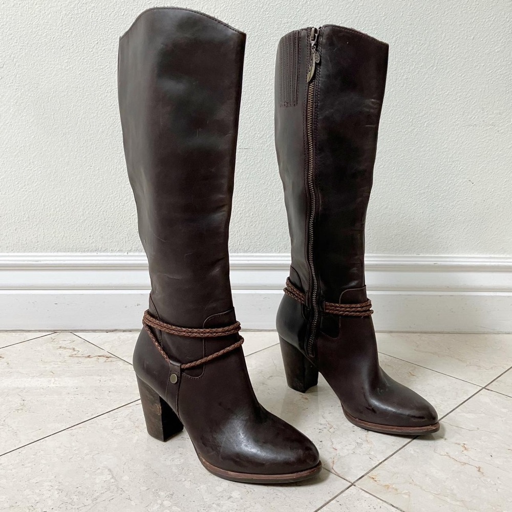 UGG Dark Brown Heeled Boots